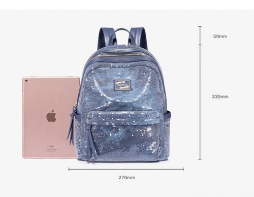 Błyszczący niebieski plecak na Arena.pl