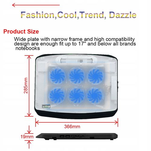 PODSTAWKA PODKŁADKA CHŁODZĄCA POD LAPTOP-A 12-17'' na Arena.pl