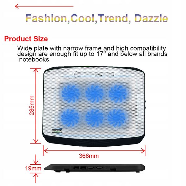 PODSTAWKA PODKŁADKA CHŁODZĄCA POD LAPTOP-A 12-17'' zdjęcie 6