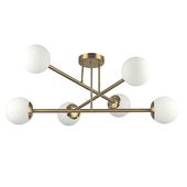 ŻYRANDOL LED BALI-12 ZŁOTY 6X35W STAL SZKŁO WISZĄCY SUFITOWY