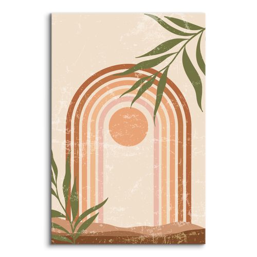 Obraz Na Płótnie Zachód Słońca Styl Boho Minimalizm Natura 40cm x 60cm na Arena.pl