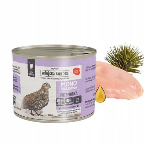 WIEJSKA ZAGRODA MONO Karma mokra dla kota MIX Smaków 6 x 200g Monobiałkowa na Arena.pl