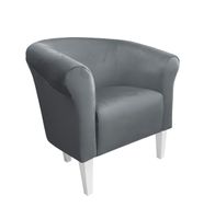 Fotel Milo nogi 20cm białe szary BL14