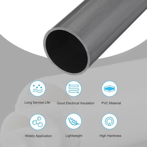 Sztywna Rura PVC 63mm 50cm Jasnoszara Odporna na Uderzenia Osłona Kablowa na Arena.pl