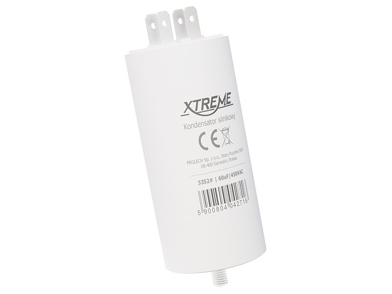 Kondensator silnikowy60uF/450VAC konektor zdjęcie 1