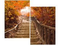 80X70CM JESIENNY SPACER DUO OBRAZ