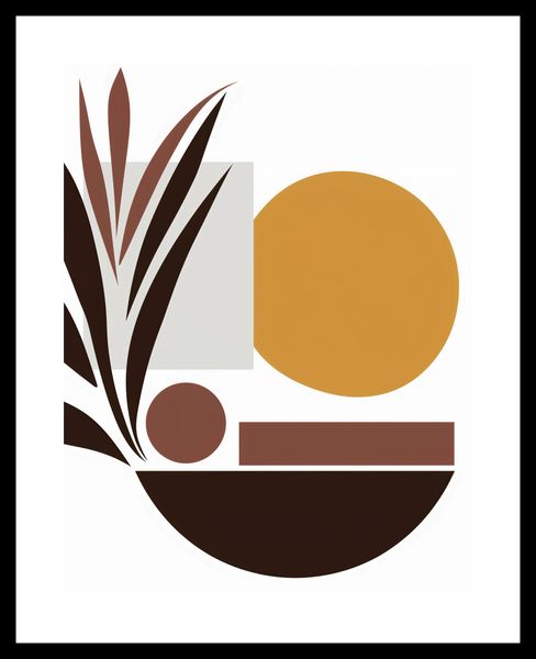 Plakat 50x65cm Stylizacja Roślin zdjęcie 3