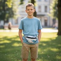 Nerka Dinozaury Blue - Saszetka na biodro dla dziecka