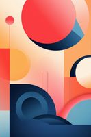 Plakat 30x45cm Geometryczne Marzenia