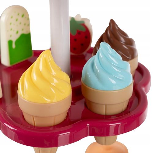 Cukiernia Lodziarnia Sklep Wózek na Kółkach Dźwięk Lody Zestaw + Akcesoria na Arena.pl