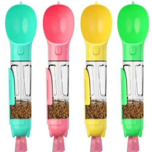 Butelka 300ml podajnik karmy poidło dla psa kota z podajnikiem worków na Arena.pl