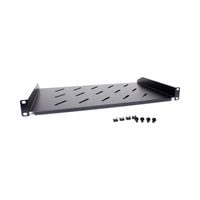 Półka rackowa uniwersalna Getfort 19 cali 1U 270mm Czarna