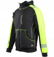 Bluza DRESOWA ROBOCZA ODBLASKOWA POLAR z kapturem