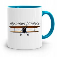 Kubek Błękitny Dzień Dziadka Odlotowy Dziadek Z Nadrukiem Ze Zdjęciem