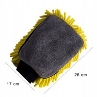 Rękawica dwustronna do mycia polerowania lakieru samochodu auta 25x18cm