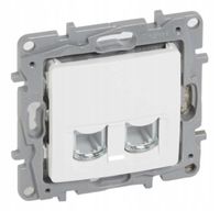 GNIAZDO PODWÓJNE RJ45 KAT. 6 LEGRAND NILOE BIAŁY