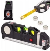 poziomica laserowa z miarką 250cm miara laser led | xj807
