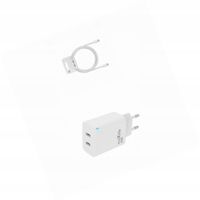 Ładowarka sieciowa GaN 45W dwa USB-C z kabelem do Motorola Edge 60 5G