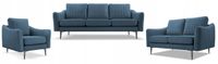 Zestaw CORI 3+2+1 Kanapa, sofa i fotel Cloud 74 niebieski PRODUCENT PL