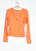 BLUZKA DAMSKA POMARAŃCZOWA BASIC VANILA R. 38