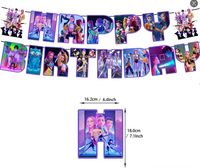 Demon Hunters kpop urodziny baner girlanda łowczynie demonów