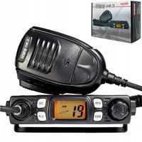 CB RADIO MERX Mini MK3 najmniejsze AM/FM RF-Gain ASQ + wtyczka zapalniczki