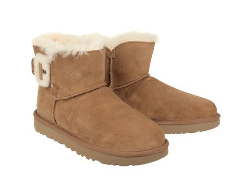 Buty UGG Mini Bailey Fluff Buckle 1104182-CHE - 37 na Arena.pl