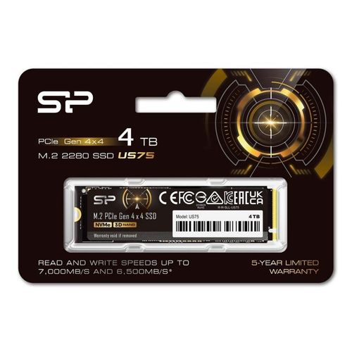 Dysk SSD Silicon Power US75 4TB M.2 PCIe Gen4x4 NVME 1.4 7000/6500 MB/s na Arena.pl