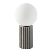Lampa stołowa kula ASPEN 16X16X40 biała + szara
