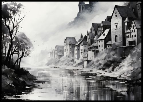 Plakat 84,1x59,4cm Mglisty Refleks na Arena.pl