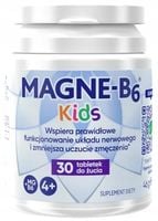 MAGNE B6 KIDS na układ nerwowy dla dzieci 30 tabletek do żucia