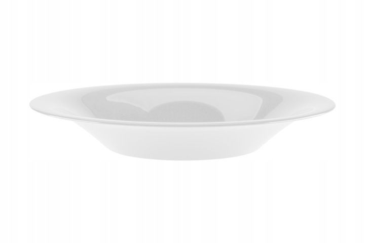 KOMPLET Talerz głęboki 6 sztuk CLASSIC 24,1cm białe szkło opal zdjęcie 5