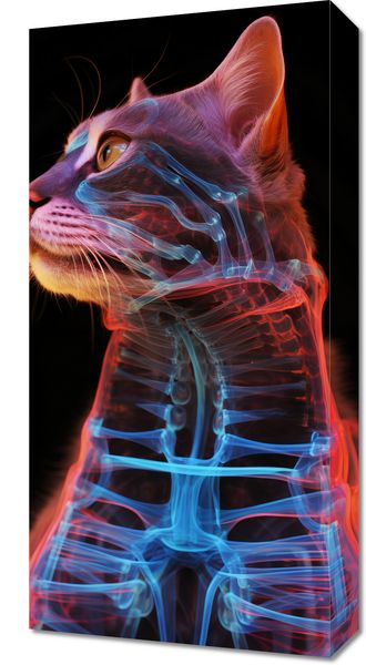 Obraz 30x60cm Anatomia Kota zdjęcie 1