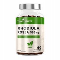 RHODIOLA ROSEA 500mg 60kaps VEGE RÓŻENIEC GÓRSKI EKSTRAKT STRES TRUE HEALTH