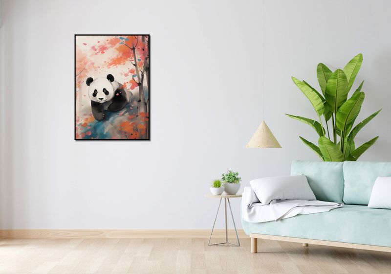 Plakat 64x90cm Panda wśród Klonów zdjęcie 4