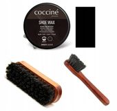 Zestaw do Obuwia Pasta Szczotka Mazak Wosk Czarny Coccine Kompletny