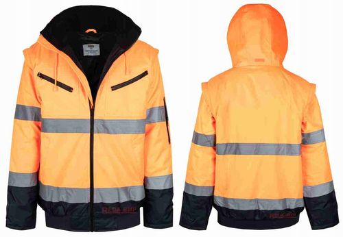 Kurtka robocza odblask BOMBER 2w1 orange L na Arena.pl