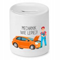 Skarbonka Dla Mechanika Mechanik Wie Lepiej Z Nadrukiem Ze Zdjęciem