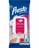 Presto ściereczki chusteczki do czyszczenia różnych powierzchni 55 sztuk