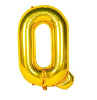 Balon Foliowy Litera Q Złota 40 cm 1 sztuka