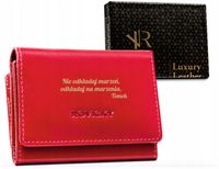 Portfele z grawerem TWÓJ TEKST personalizowany box