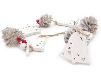 GIRLANDA ozdoba na choinkę drzwi okno 85cm szyszki DZWONKI