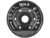 YATO TARCZA FREZ PEŁNY WYPUKŁ TARNIK NA SZLIFIERK 120x6mm NR2 YATO YT-59181