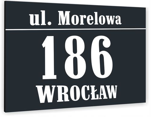 Tabliczka ADRESOWA ALUMINIOWA Tablica NUMER DOMU na Arena.pl
