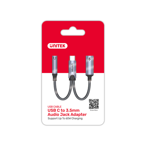 Unitek Adapter USB-C na minijack 3,5mm i USB-C 60W na Arena.pl