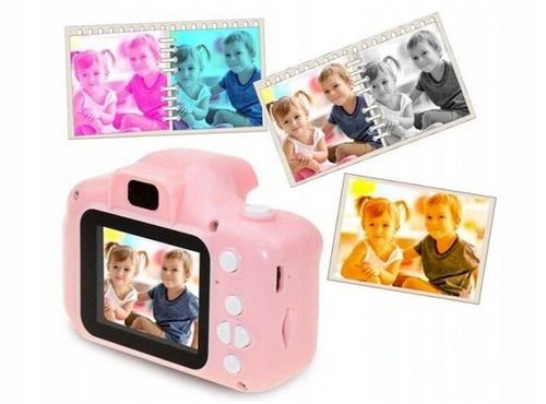 Aparat cyfrowy MVK Digital Camera różowy na Arena.pl