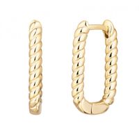 Kolczyki Wiszące Ze Stali Szlachetnej Platerowanej 14K Złotem Kst3212