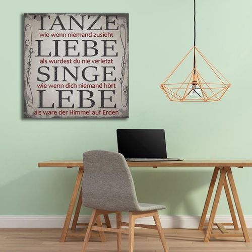 Deco Panel, Tanze liebe singe lebe 60x60 na Arena.pl
