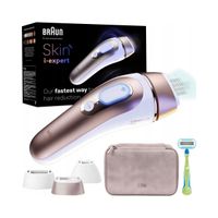 Depilator IPL Braun Skin I-expert Smart, zestaw x3 nasadki, filtr UV