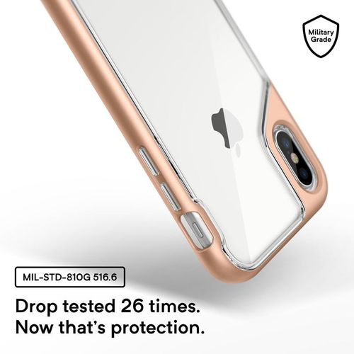 Caseology Skyfall Case - Etui iPhone Xs / X (Gold) na Arena.pl